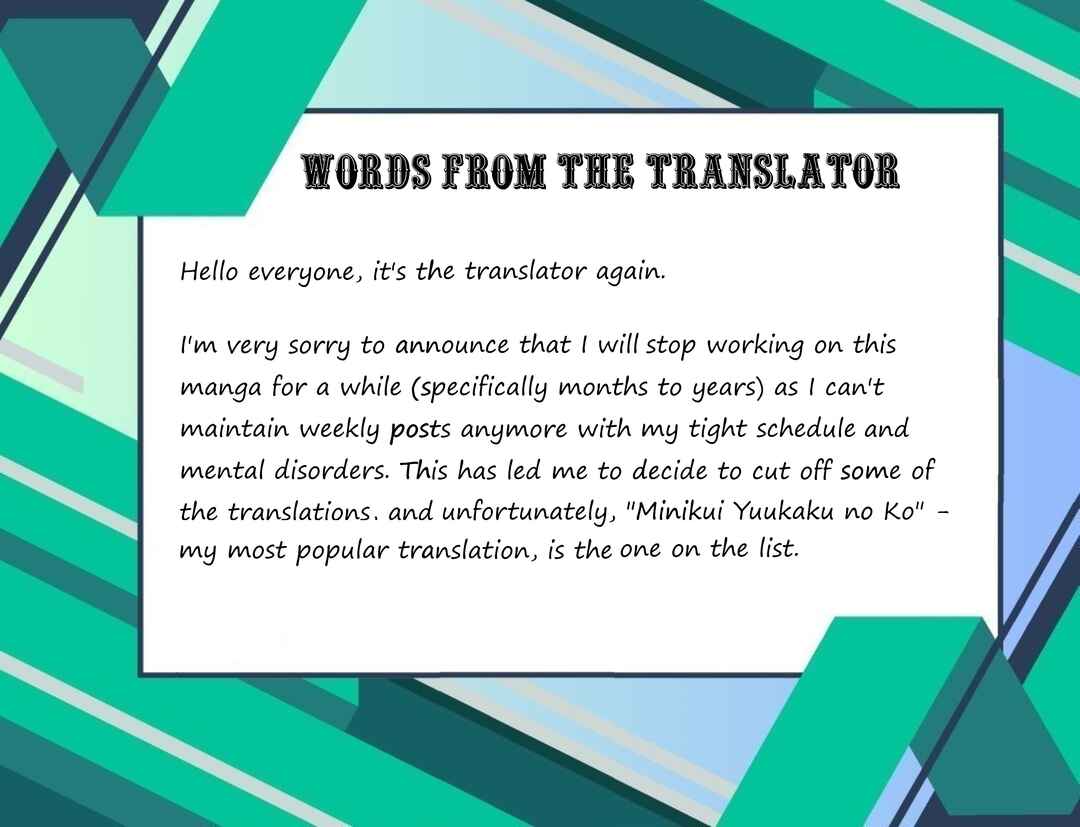 Page 1 Chapter 39.5 Minikui Yuukaku no Ko