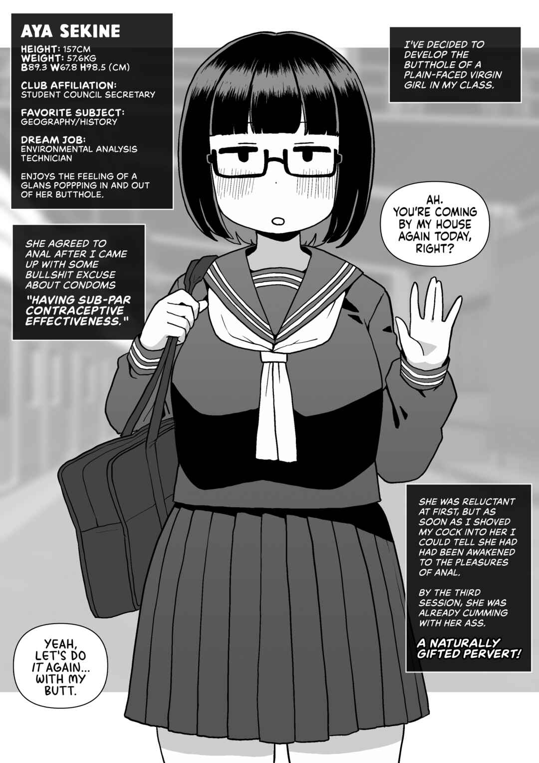 Page 2 Chapter 1 Anal Development of My Plain-Faced Virgin Classmates
