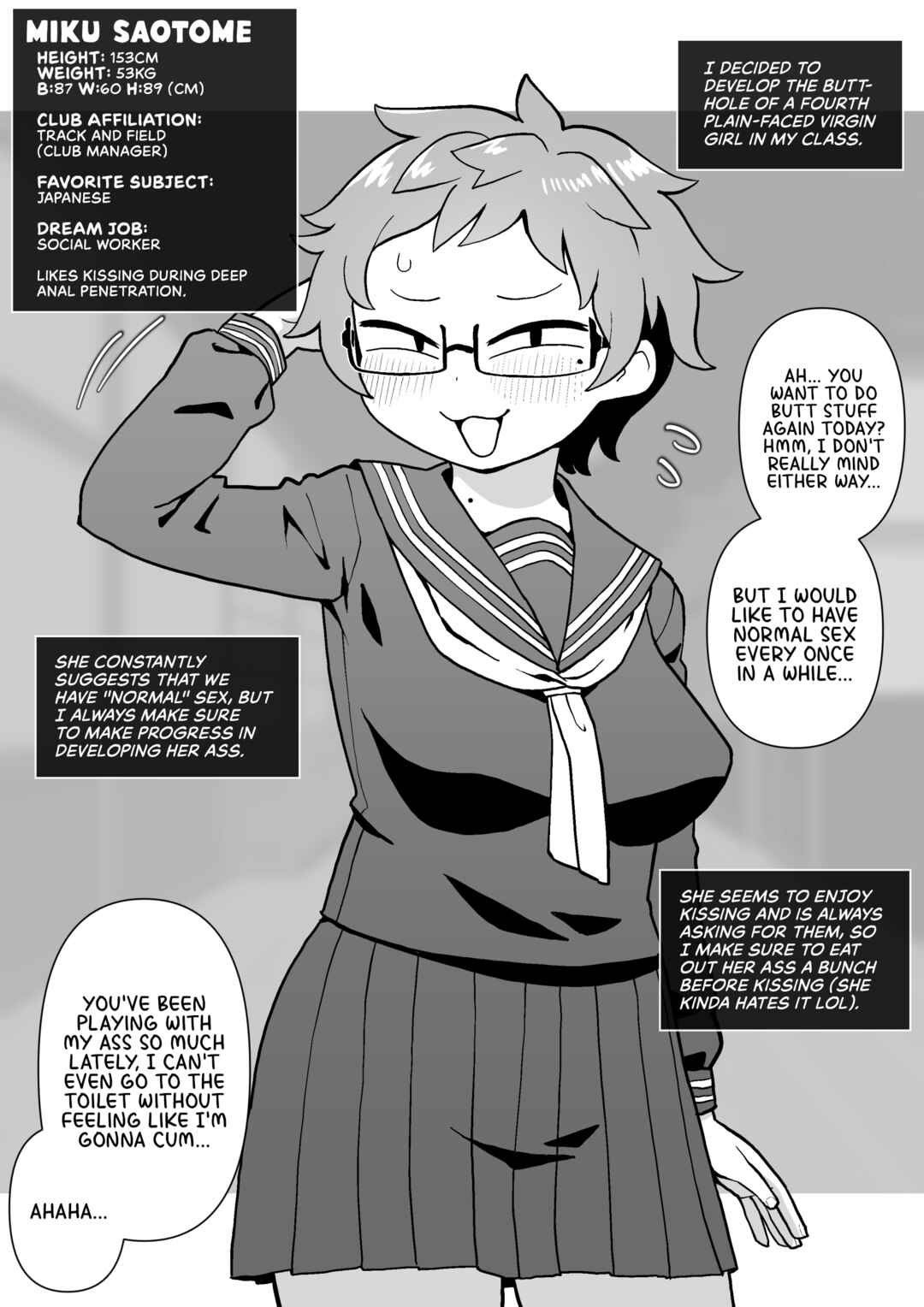 Page 20 Chapter 1 Anal Development of My Plain-Faced Virgin Classmates