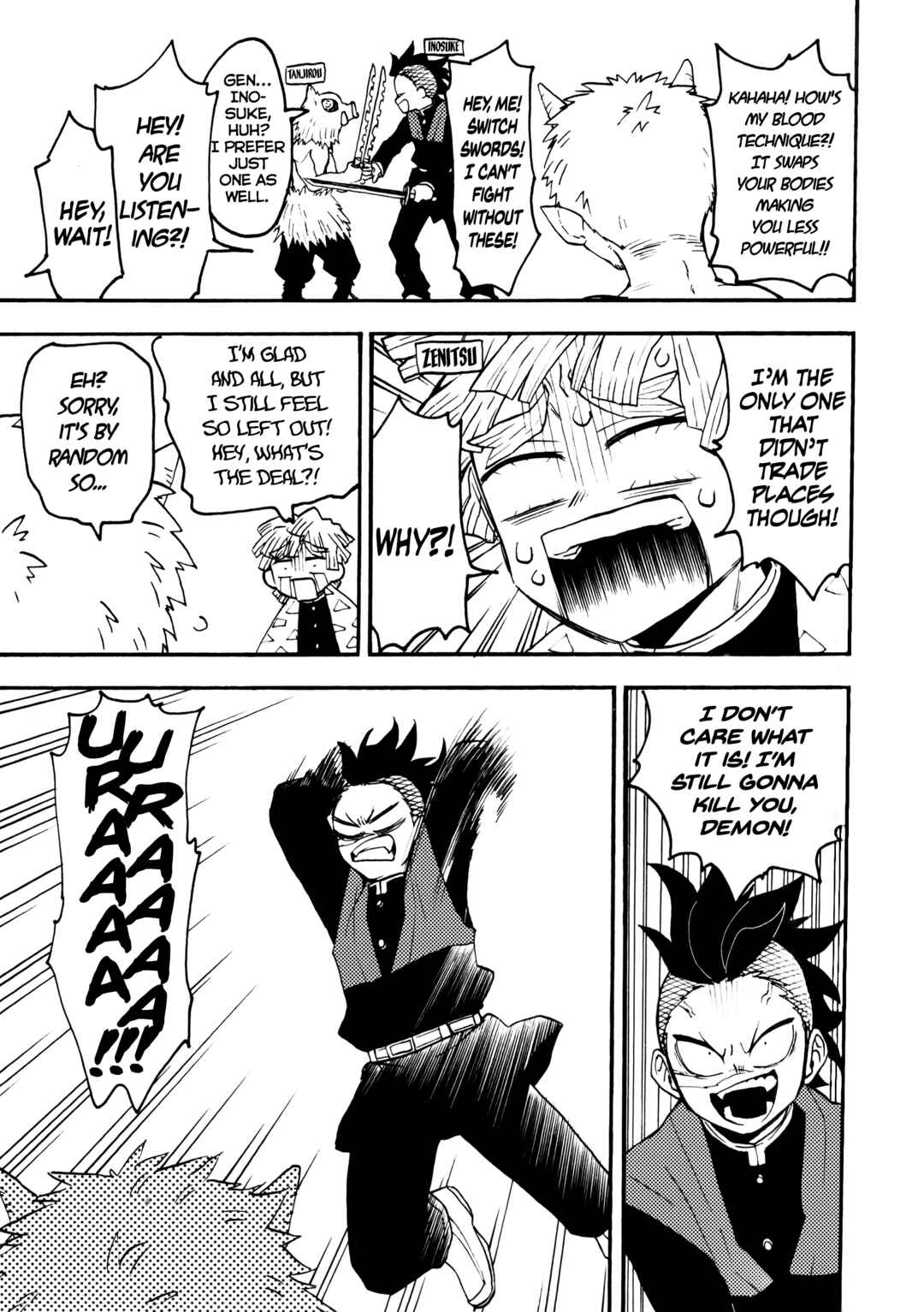 Page 5 Chapter Unknown_eaa5 Kimetsu no Yaiba - A Comic Where Friends Swap Bodies (Doujinshi)