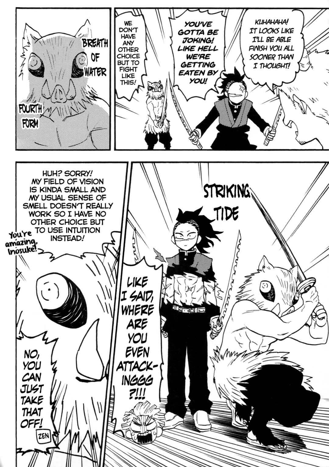 Page 8 Chapter Unknown_eaa5 Kimetsu no Yaiba - A Comic Where Friends Swap Bodies (Doujinshi)