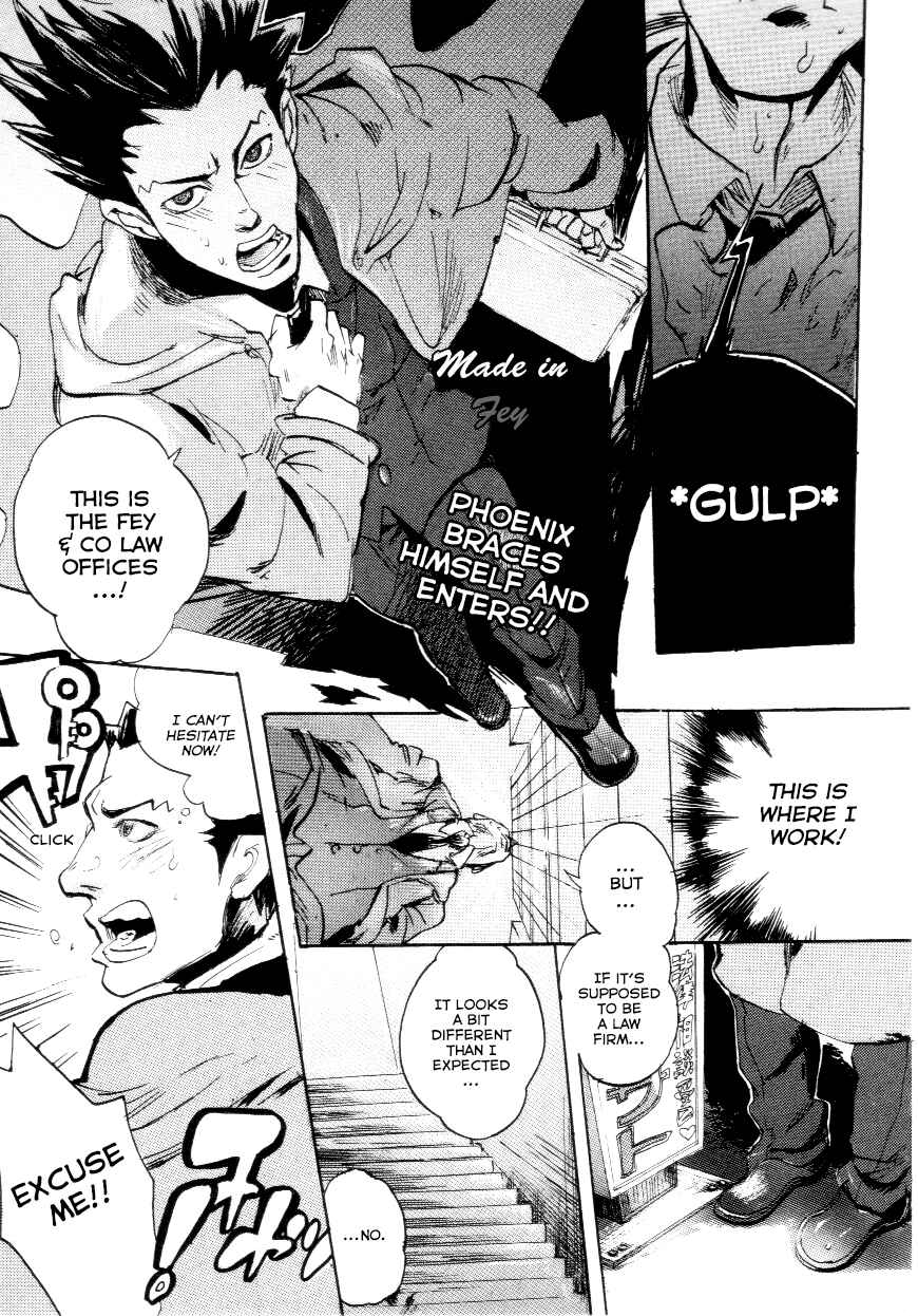 Page 1 Chapter 7 Ace Attorney Characters 4koma Kingdom