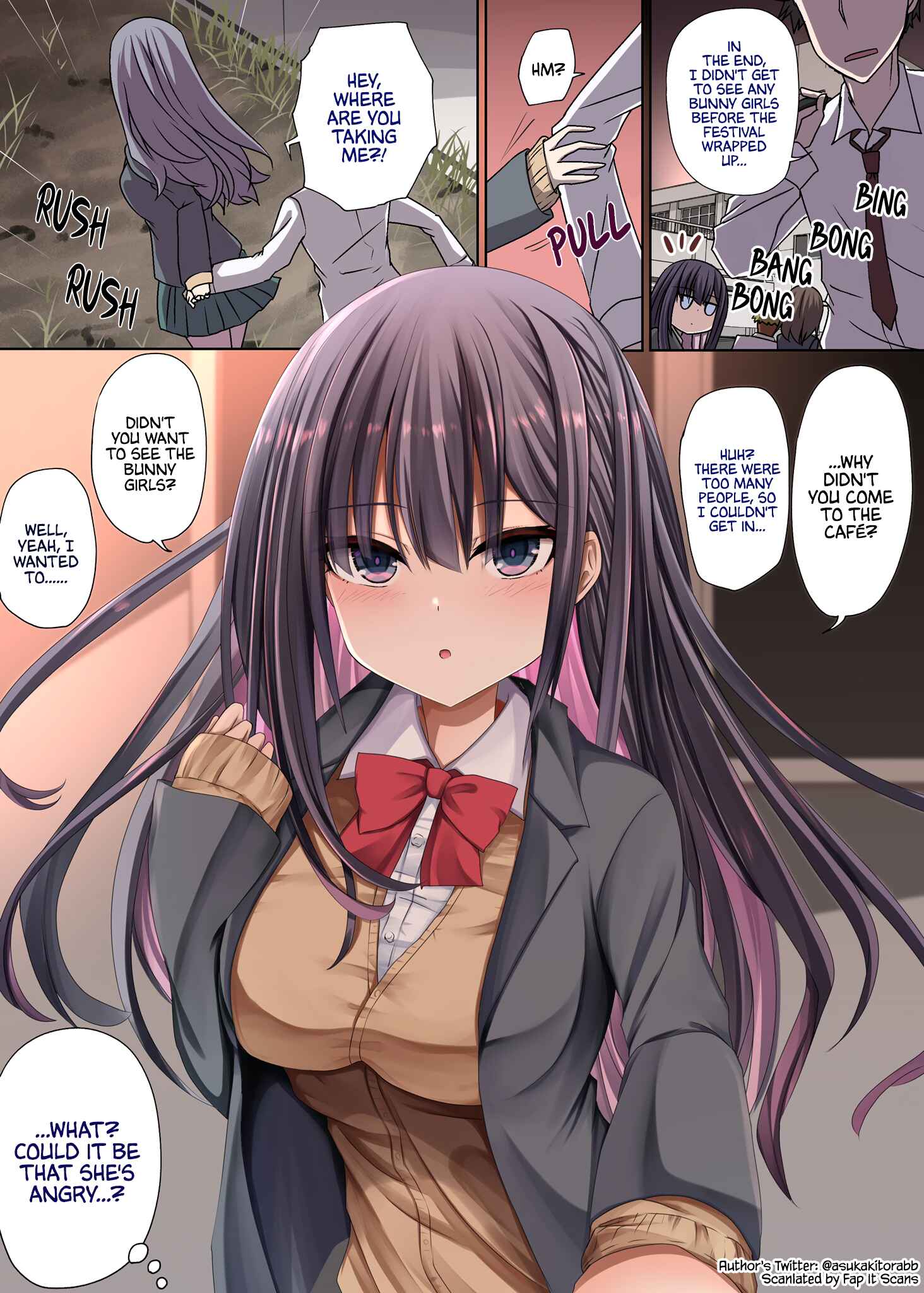 Page 1 Chapter 3 A Story About My Poker-Faced Childhood Friend Cosplaying as a Bunny Girl
