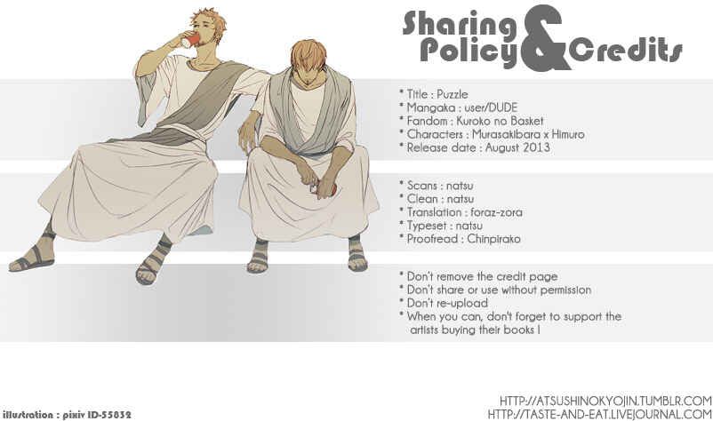 Page 1 Chapter Unknown_b504 Kurokos Basketball - Puzzle (Doujinshi)