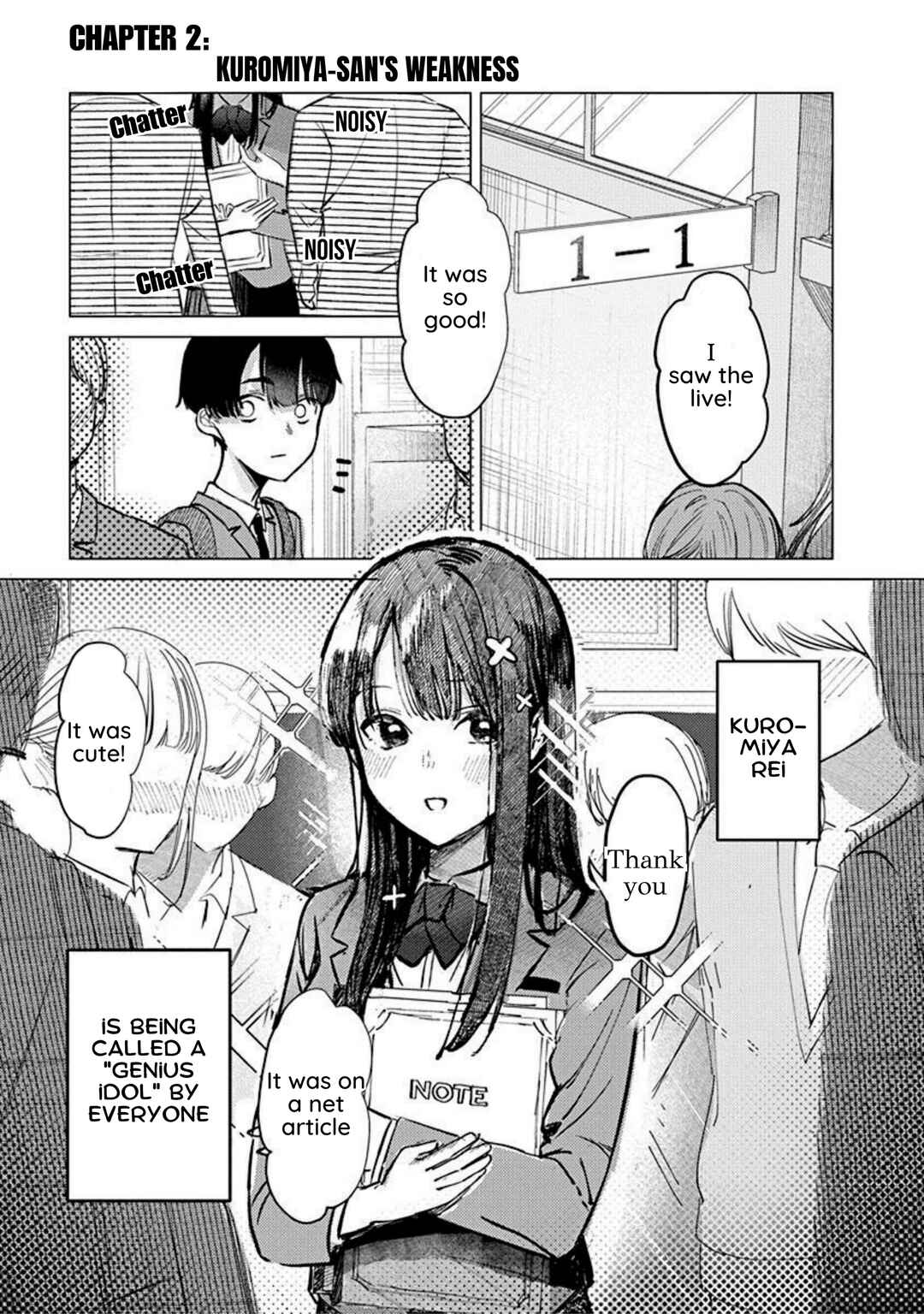 Page 1 Chapter 2 Houkago no Idol ni wa Himitsu ga aru
