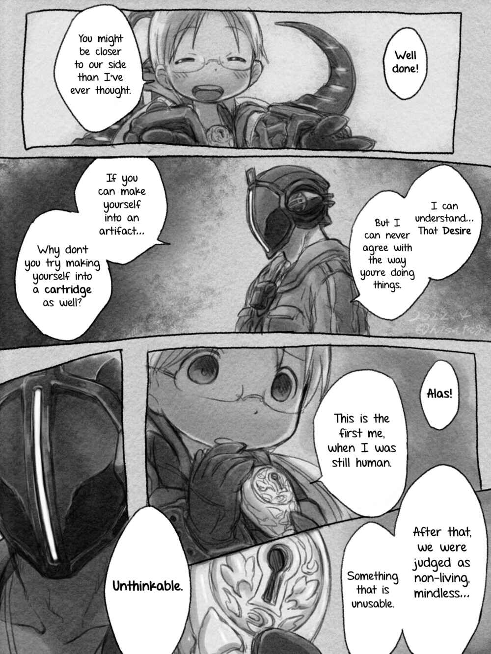 Page 2 Chapter Unknown_1fdc Story of a world where Riko and Bondrewds positions have been swapped