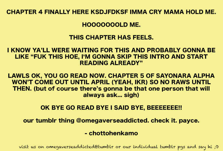 Page 1 Chapter 4 Sayonara Alpha