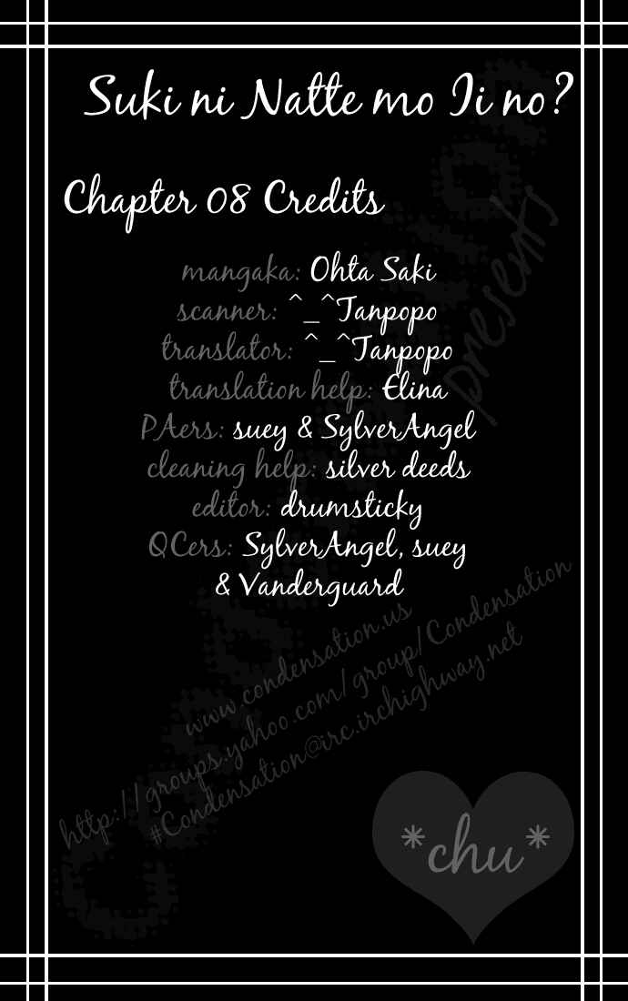 Page 1 Chapter 8 Suki ni Natte mo Ii no?