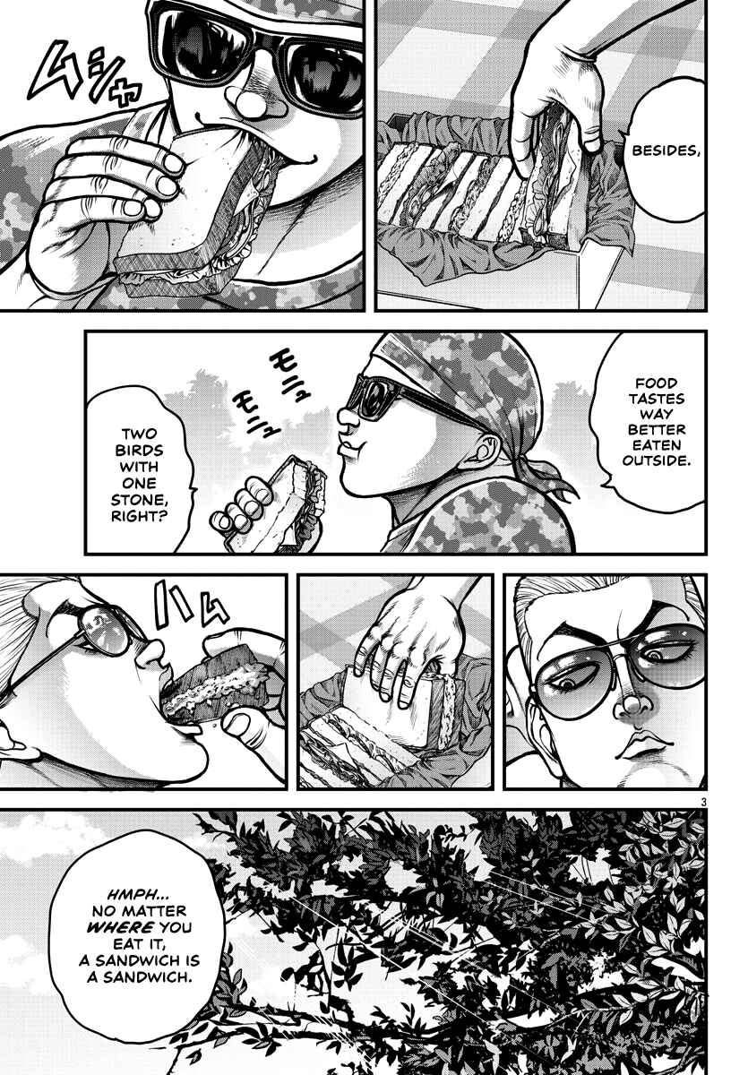 Page 4 Chapter 6 Baki Gaiden: Gaia & Sikorsky - Sometimes Nomura—Two yet Three People Living Together