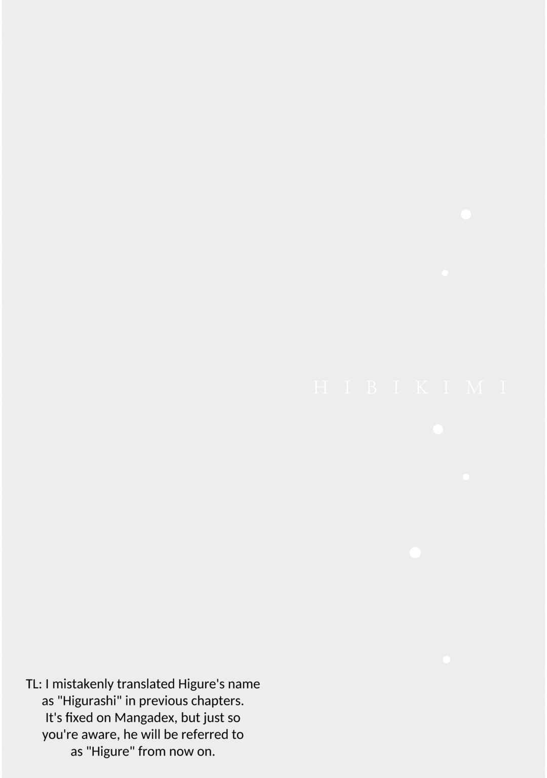 Page 1 Chapter 3 Hibi, Kimi