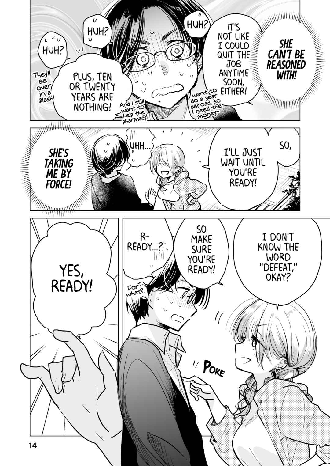 Page 14 Chapter 43 Drug Store Tenin Sacchan no Nichijou