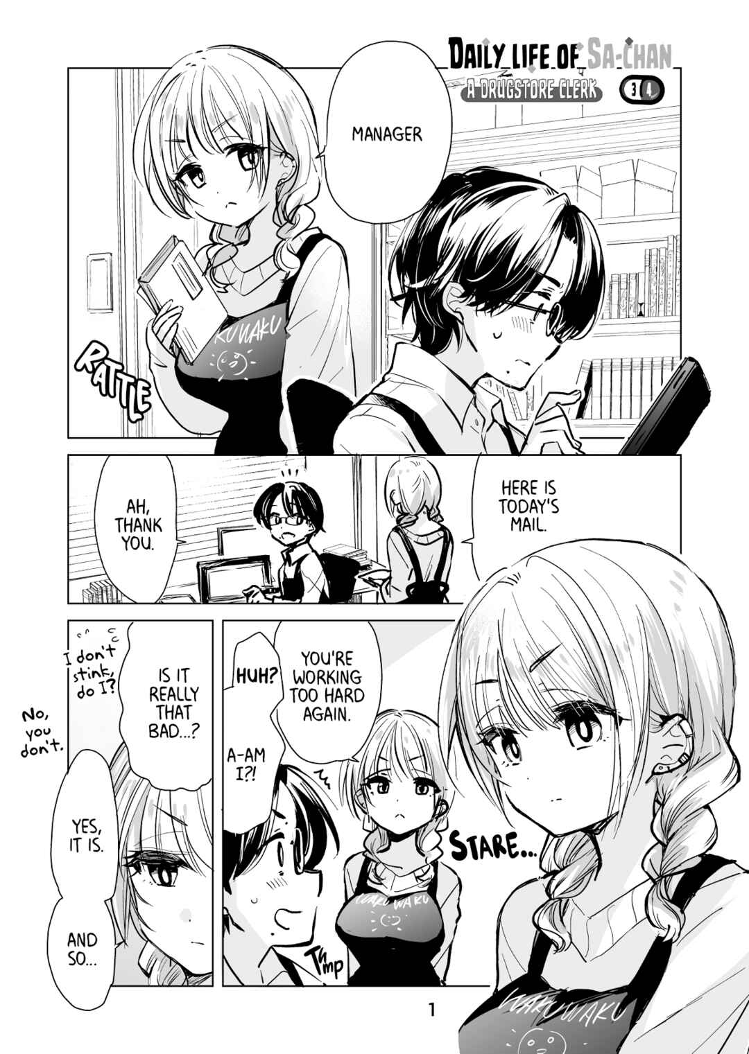 Page 1 Chapter 34 Drug Store Tenin Sacchan no Nichijou