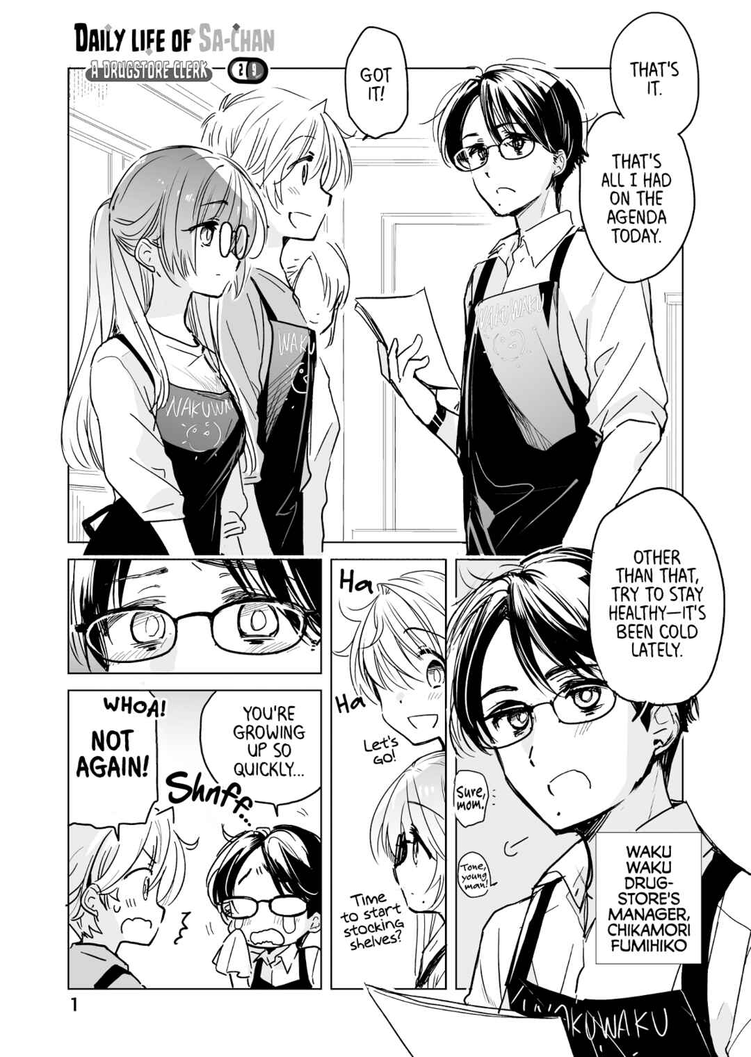 Page 1 Chapter 29 Drug Store Tenin Sacchan no Nichijou