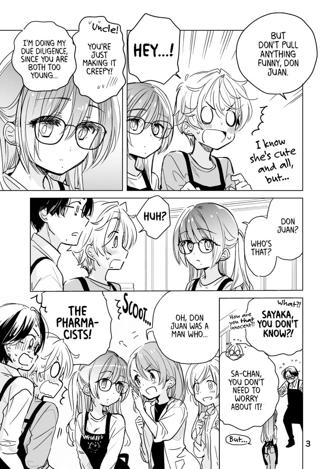Page 3 Chapter 29 Drug Store Tenin Sacchan no Nichijou
