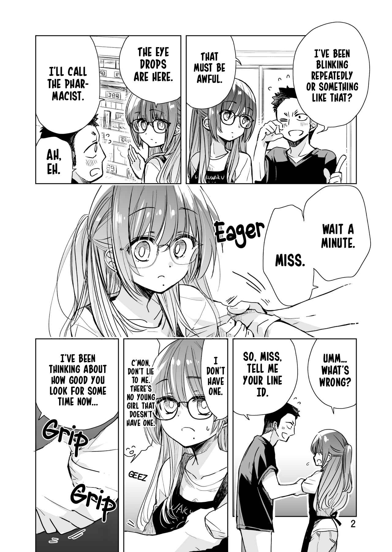 Page 2 Chapter 5 Drug Store Tenin Sacchan no Nichijou