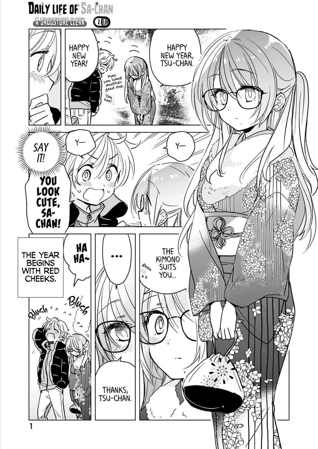 Page 1 Chapter 27 Drug Store Tenin Sacchan no Nichijou