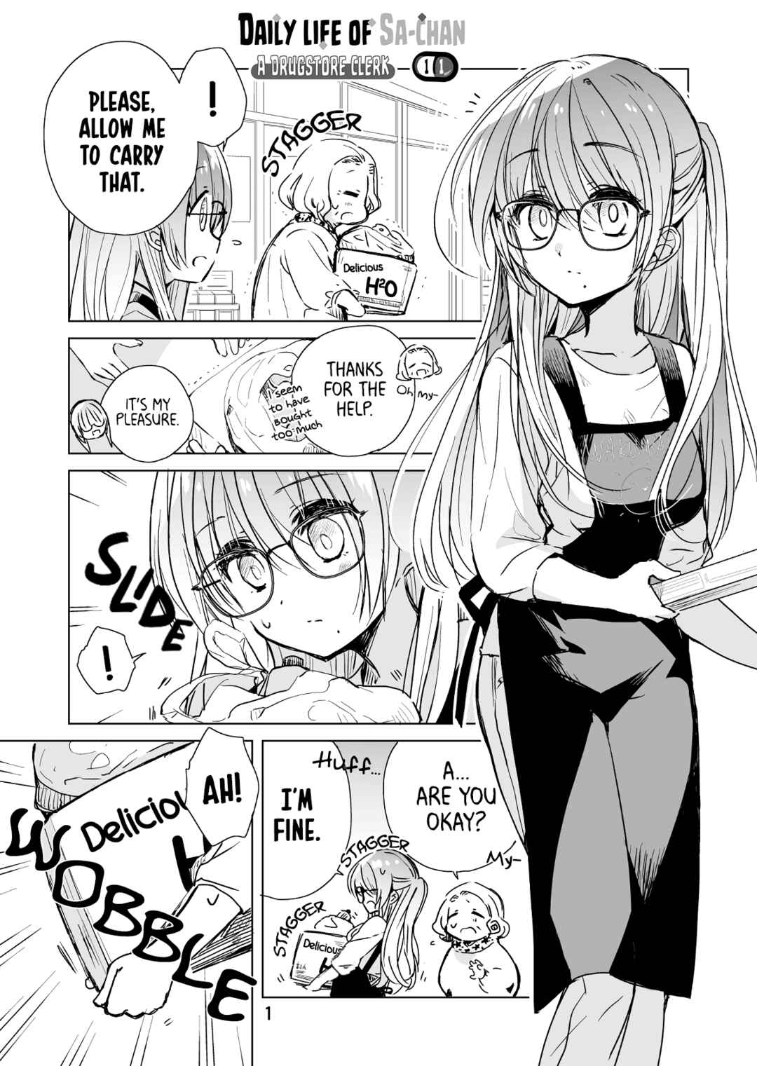 Page 1 Chapter 11 Drug Store Tenin Sacchan no Nichijou