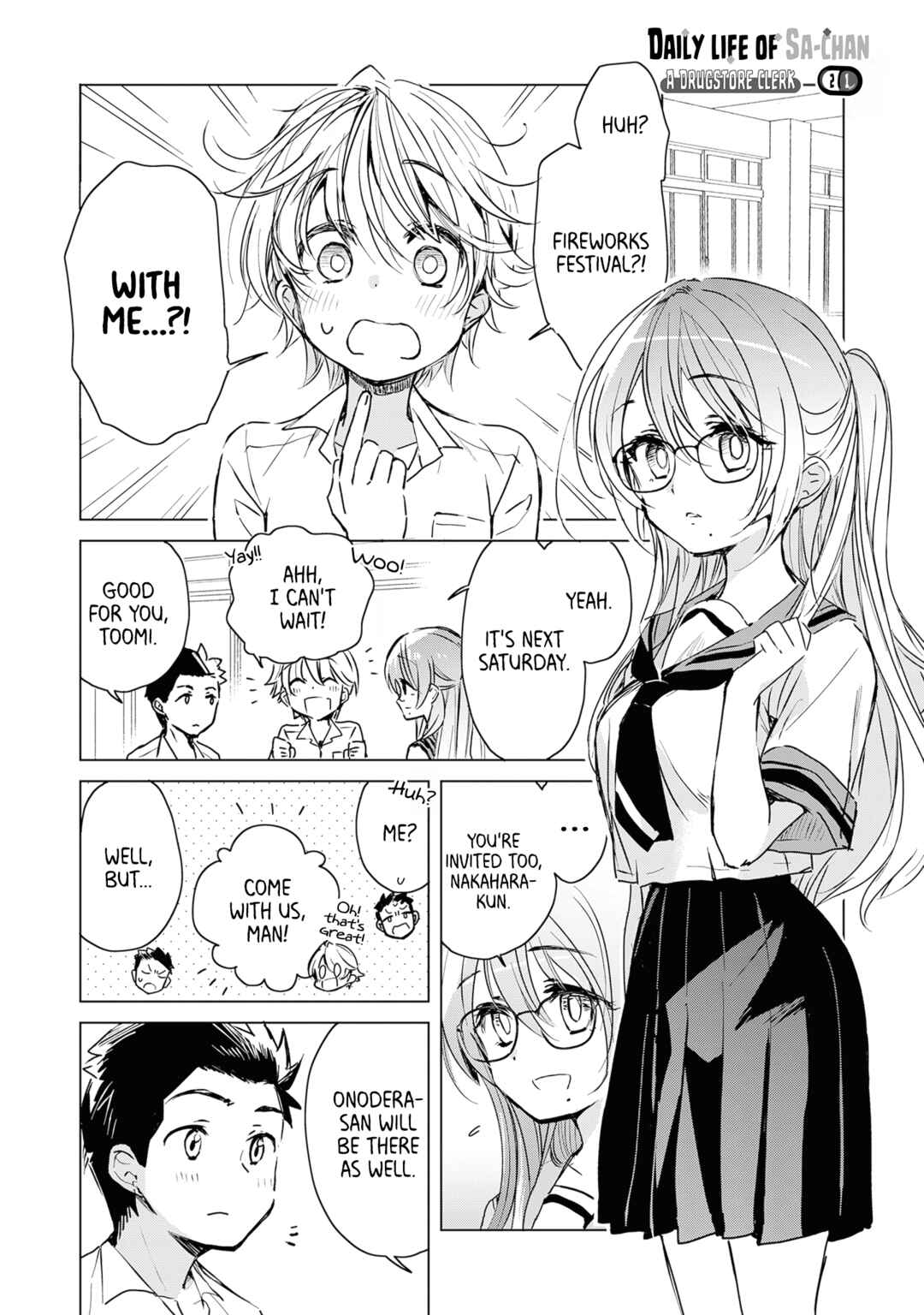 Page 1 Chapter 21 Drug Store Tenin Sacchan no Nichijou