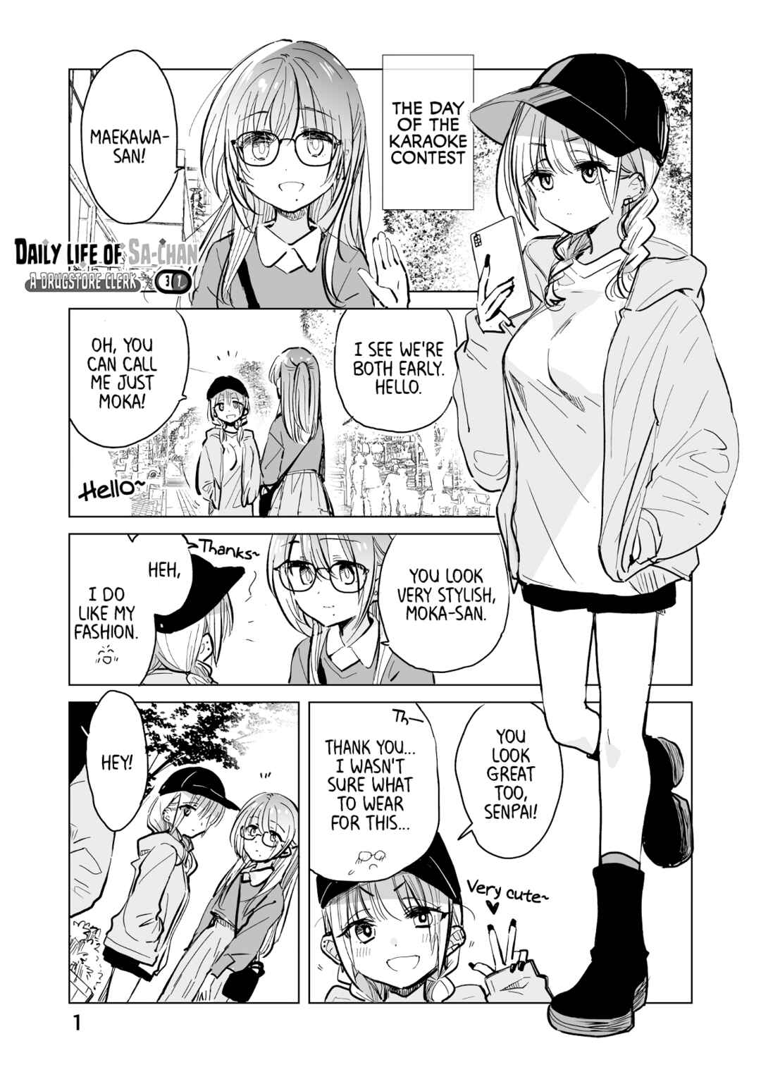 Page 1 Chapter 37 Drug Store Tenin Sacchan no Nichijou