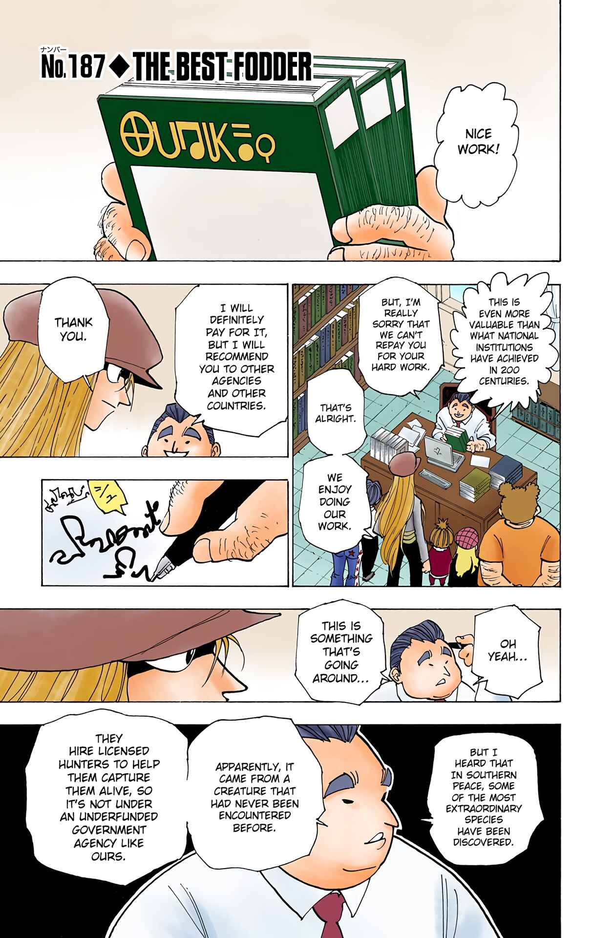 Page 1 Chapter 187 HUNTER x HUNTER (Official Colored)