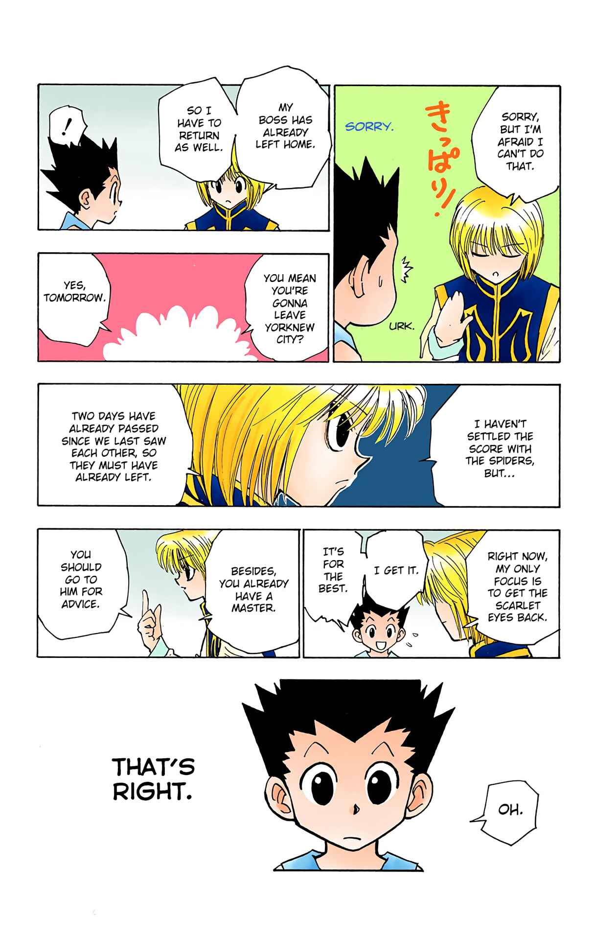 Page 8 Chapter 123 HUNTER x HUNTER (Official Colored)