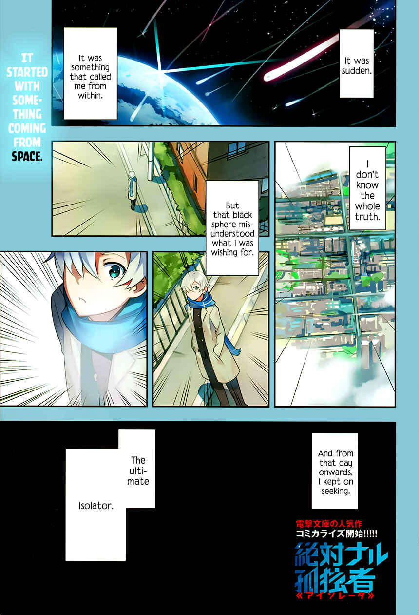 Page 3 Chapter 1 The Isolator: Realization of Absolute Solitude