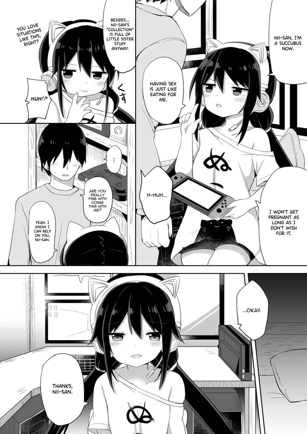 Page 6 Chapter Unknown_d585 Downer-kei Gamer Otouto ga Nii-san Sukisuki Imouto Succubus ni Naru made