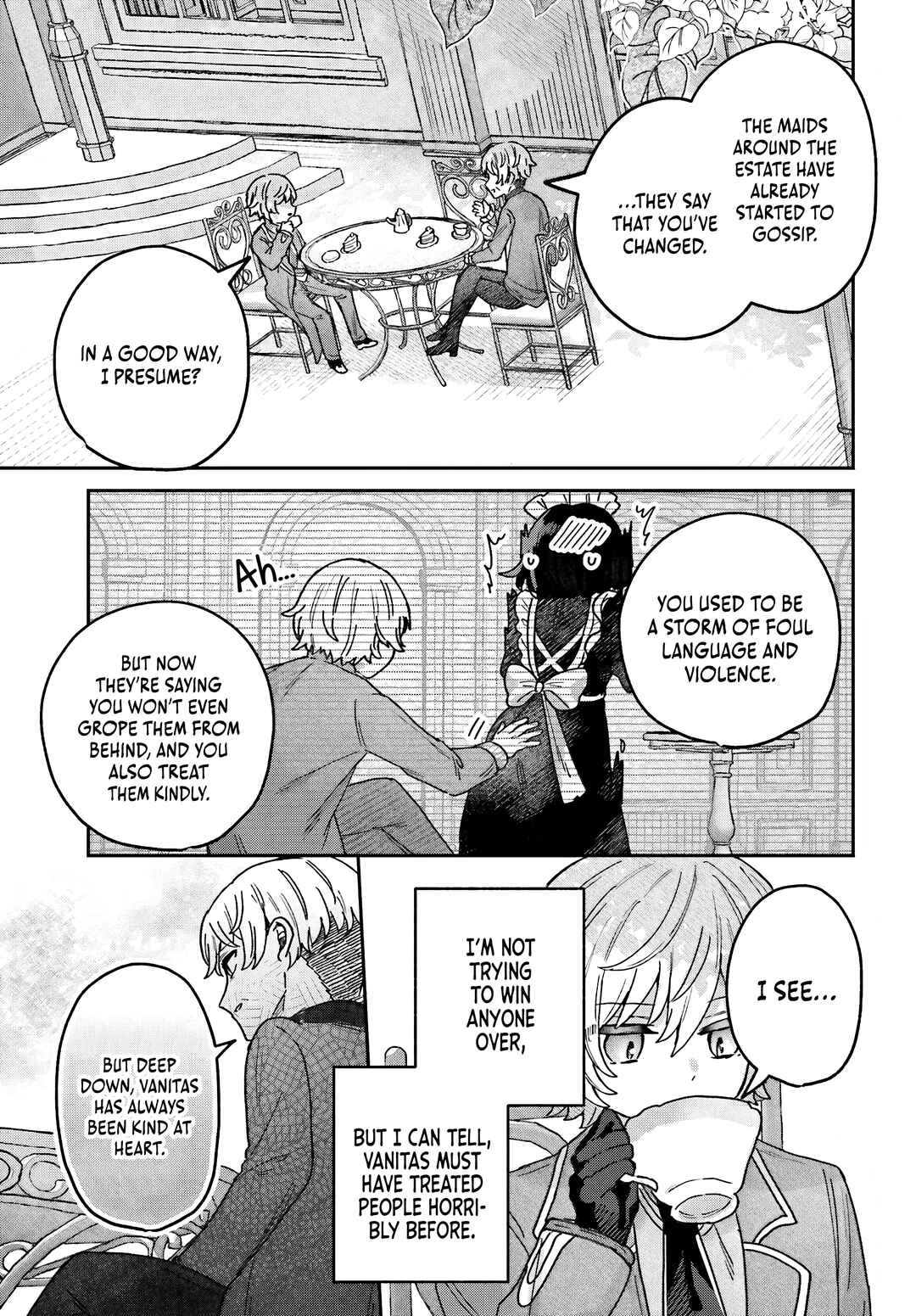 Page 4 Chapter 3 Mujihina Akuyaku Kizoku ni Tensei shita boku wa Shouaku Mahou wo kushi shite Mahou Sekai no Chouten ni tatsu ~Heroine nante inai to Akiramete itara Mukou kara katte ni Yottekimashita~