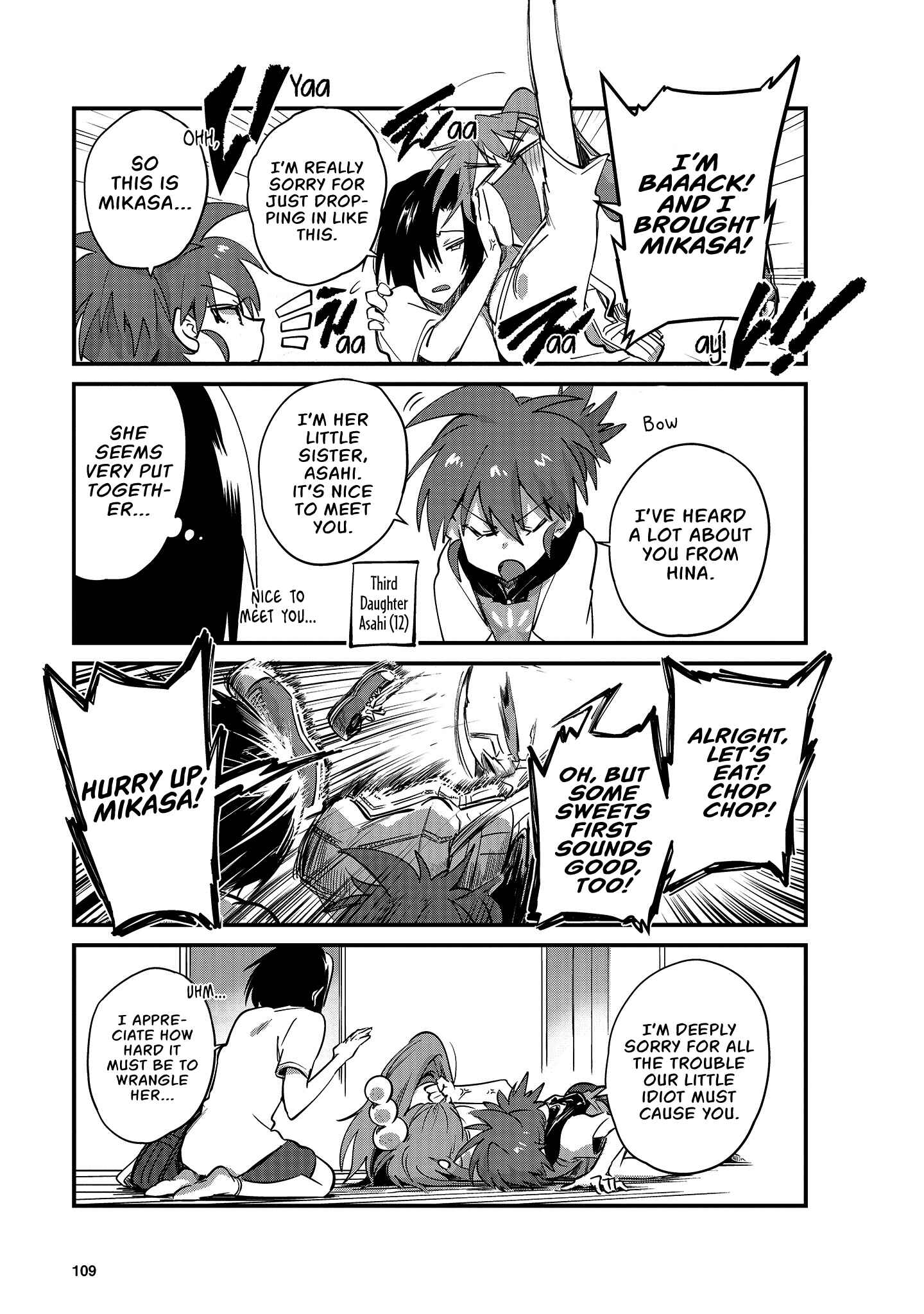 Page 4 Chapter 9 Hinata and Mikasa