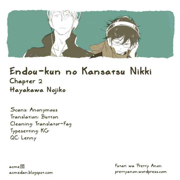 Page 1 Chapter 2 Endou-kun no Kansatsu Nikki