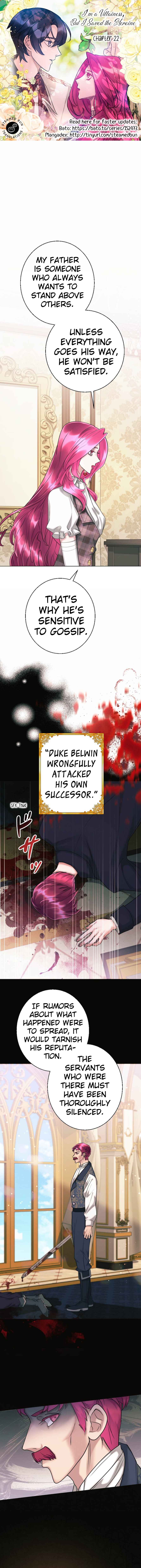 Page 1 Chapter 22 Im a Villain, but I Saved the Female Lead
