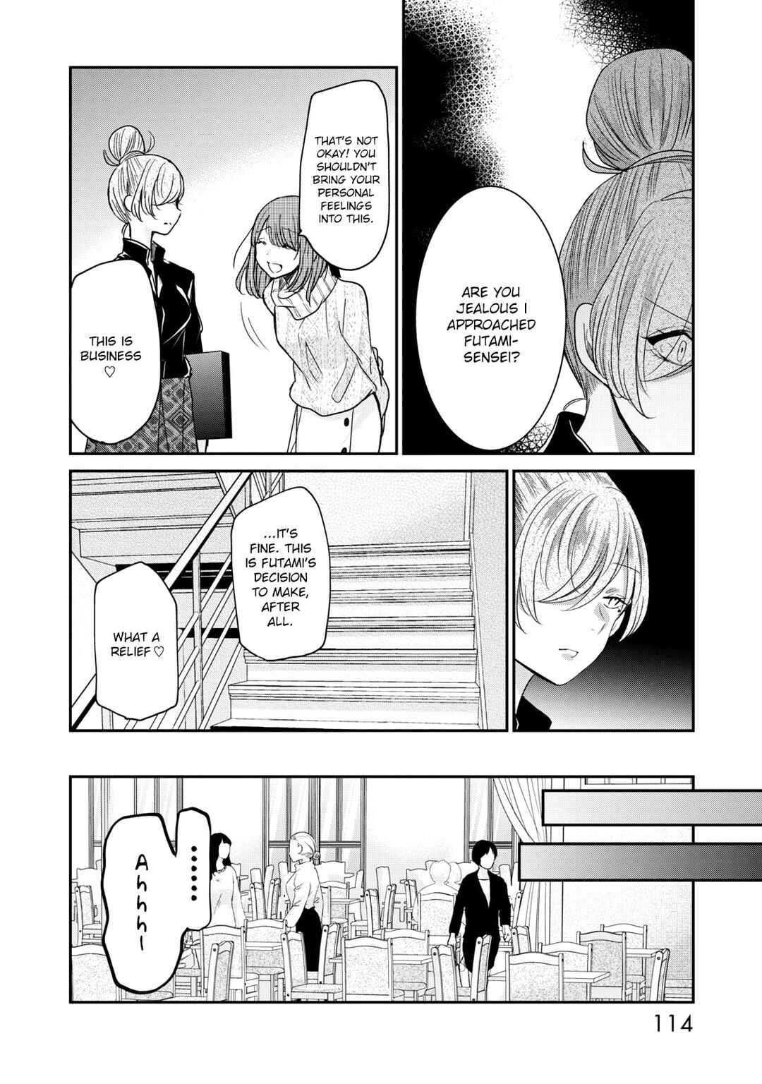 Page 4 Chapter 16 Egao no Taenai Shokuba desu.