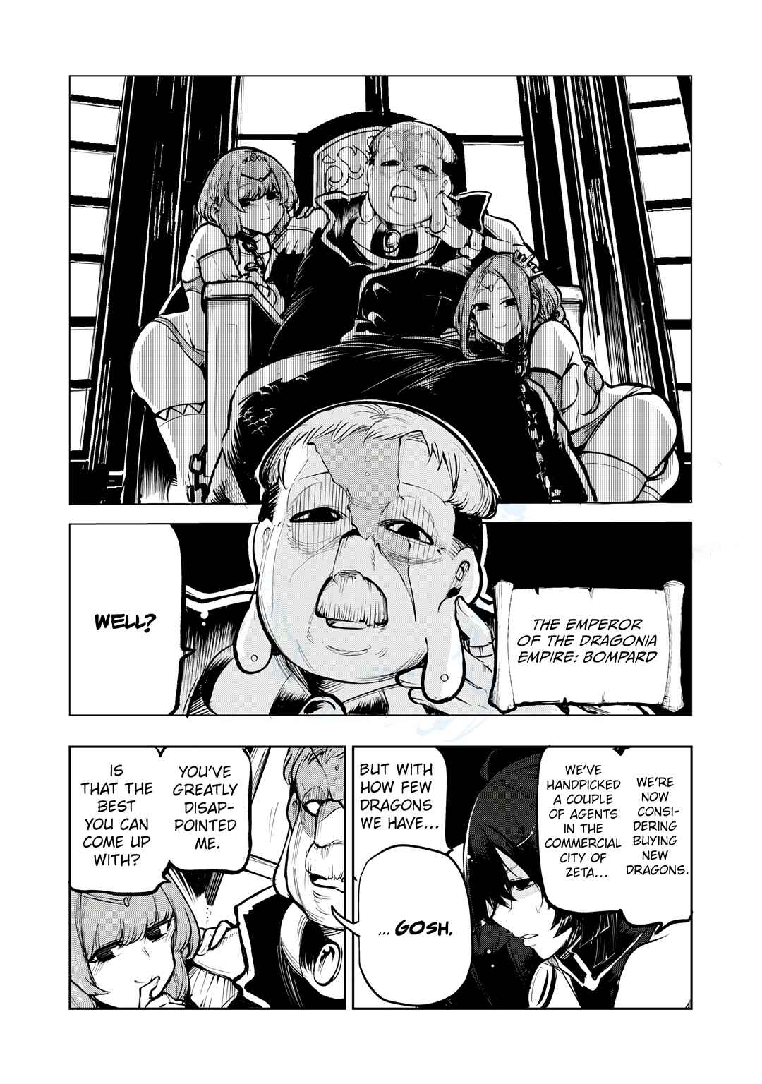 Page 3 Chapter 4 Kuni wo Owareta Ryuushi-san, Hirowareta Ringoku de Ukkari Musou Shite Shimau. ~Jakushou Kokka ga Tairiku Saikyou no Ryuu no Rakuen ni Naru made~