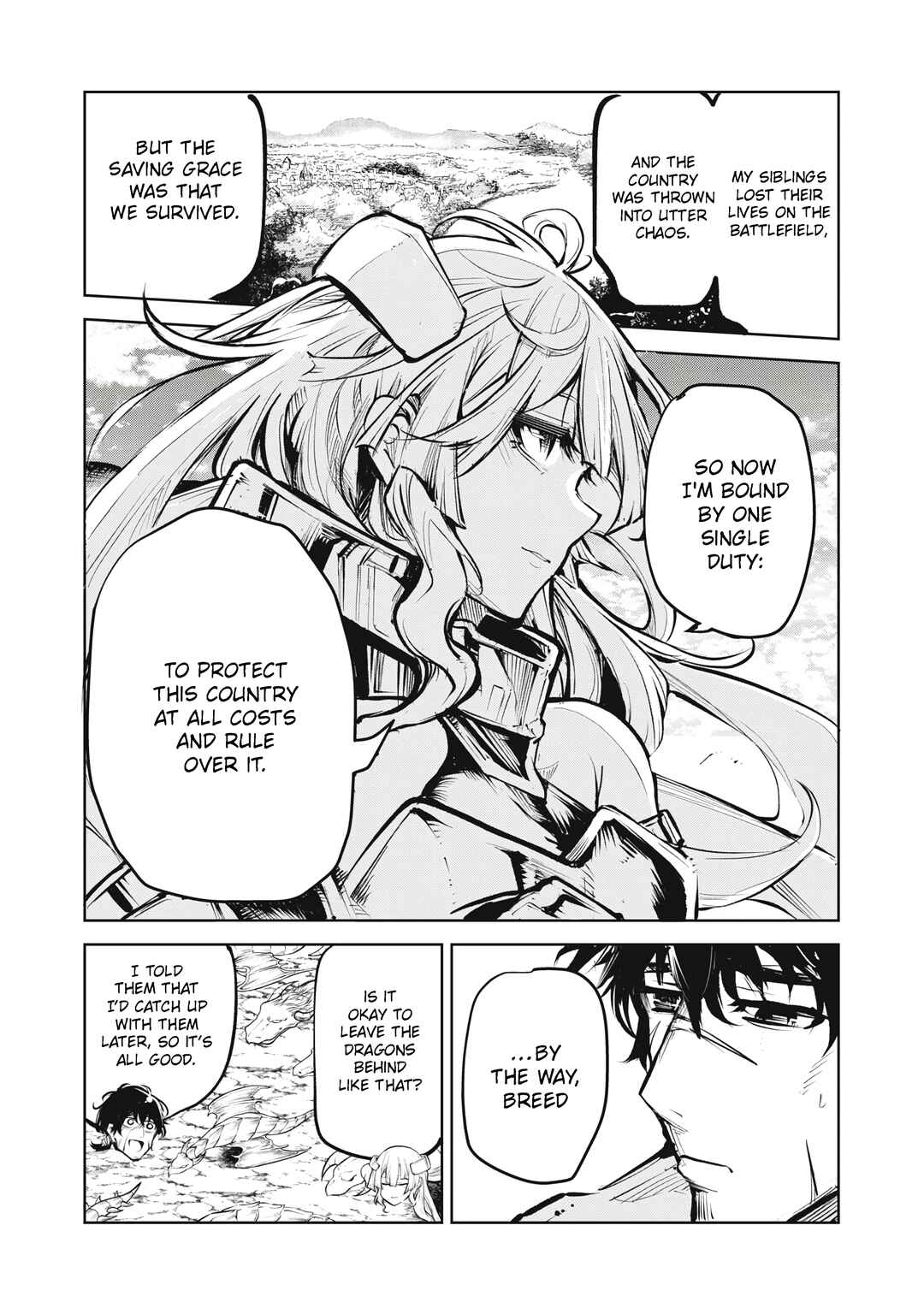 Page 5 Chapter 2.1 Kuni wo Owareta Ryuushi-san, Hirowareta Ringoku de Ukkari Musou Shite Shimau. ~Jakushou Kokka ga Tairiku Saikyou no Ryuu no Rakuen ni Naru made~