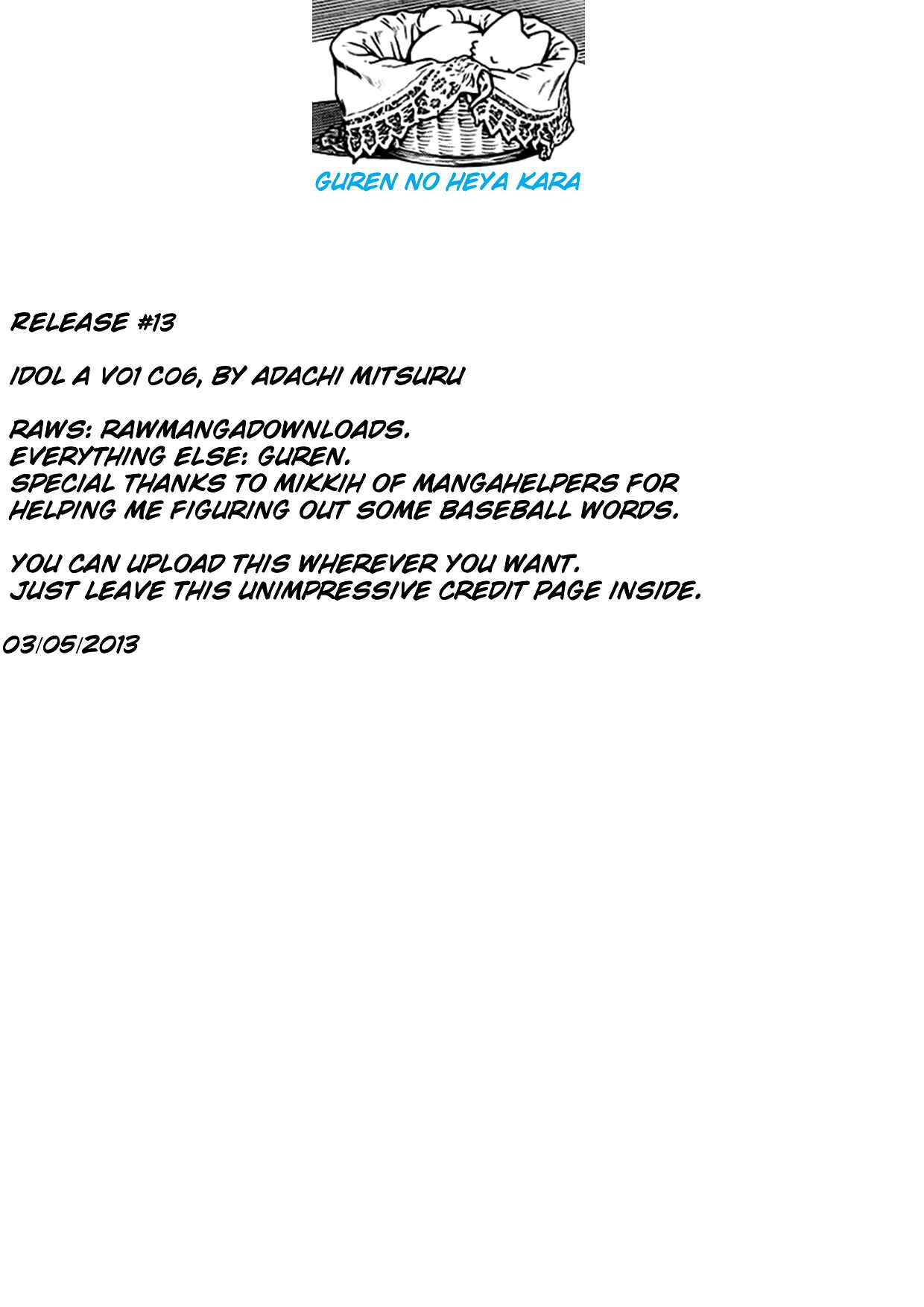 Page 1 Chapter 6 Idol A
