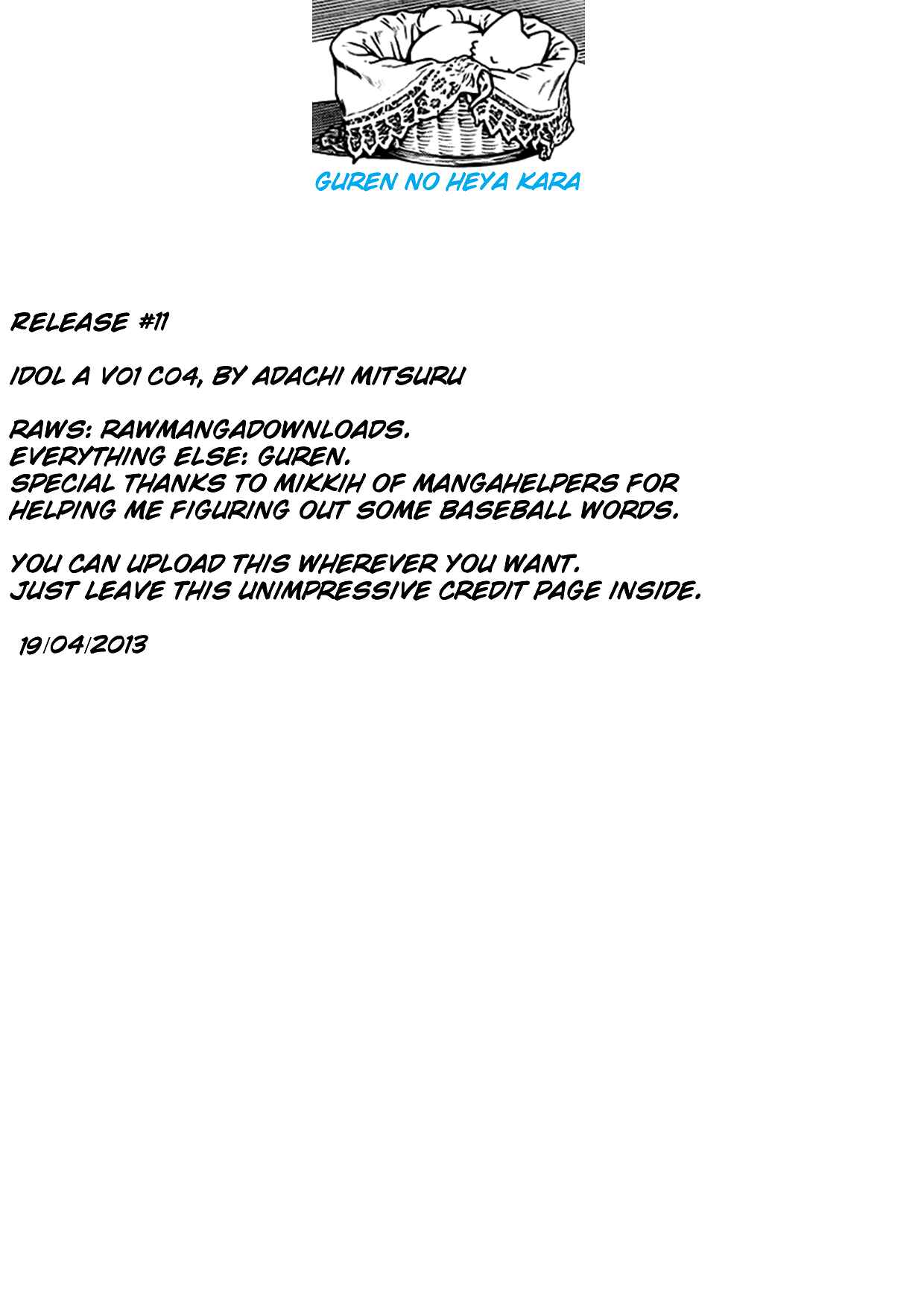 Page 1 Chapter 4 Idol A