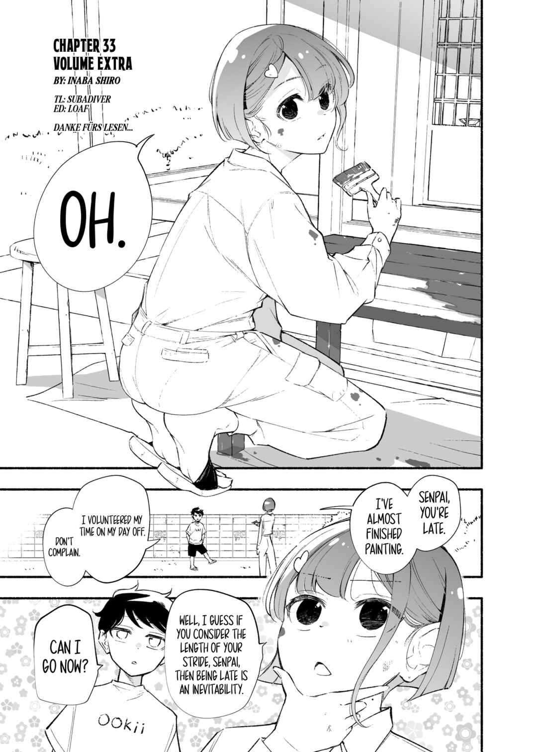 Page 1 Chapter 33 Koushinchou no Kouhai ♀ to Teishinchou no Senpai ♂ ga Renai ni Hatten Suru made