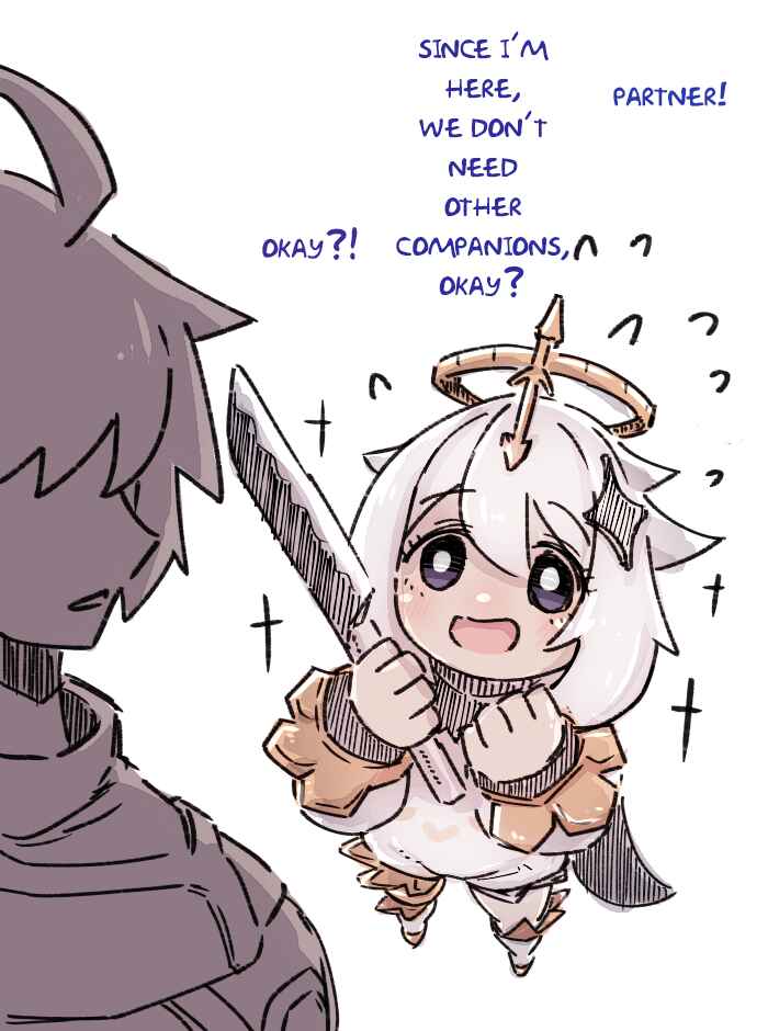 Page 1 Chapter Unknown_9a32 Genshin Impact - Paimon-chan loves her partner so much