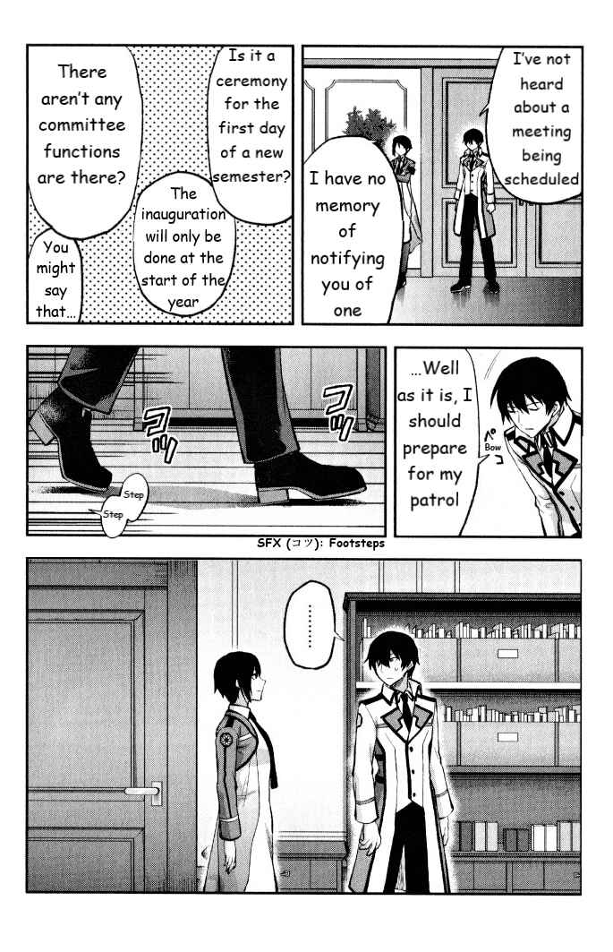 Page 12 Chapter 1 Mahouka Koukou no Rettousei - Kaichou Senkyo-hen