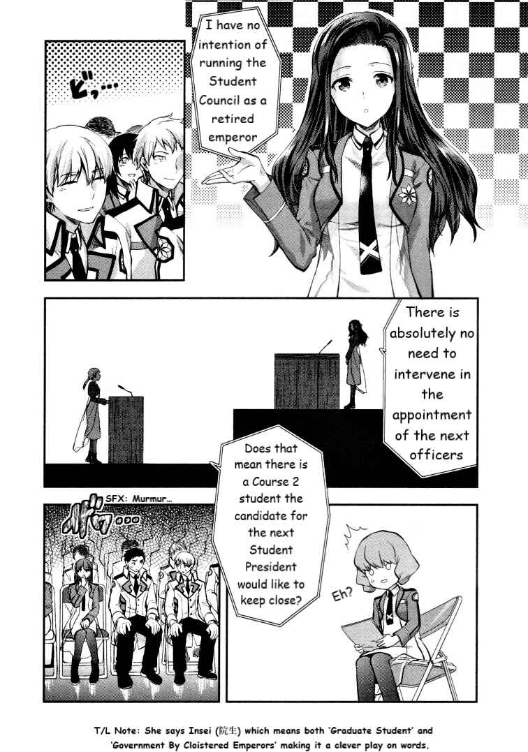 Page 7 Chapter 6 Mahouka Koukou no Rettousei - Kaichou Senkyo-hen