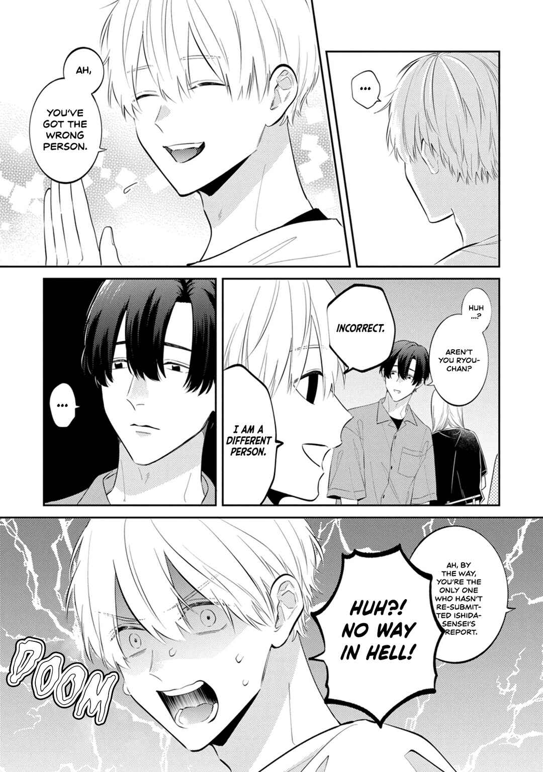 Page 4 Chapter 2 Sono Futari, Kaishaku Chigai desu!