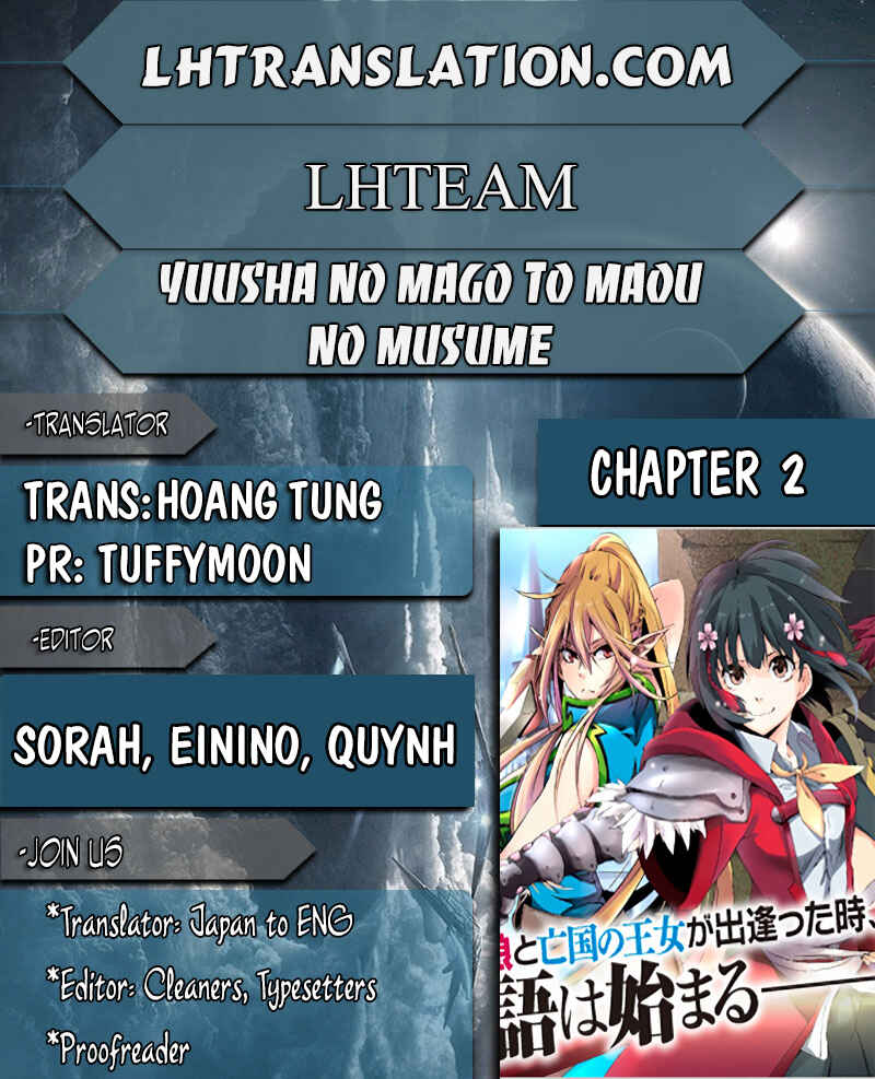 Page 1 Chapter 2 Yuusha no Mago to Maou no Musume