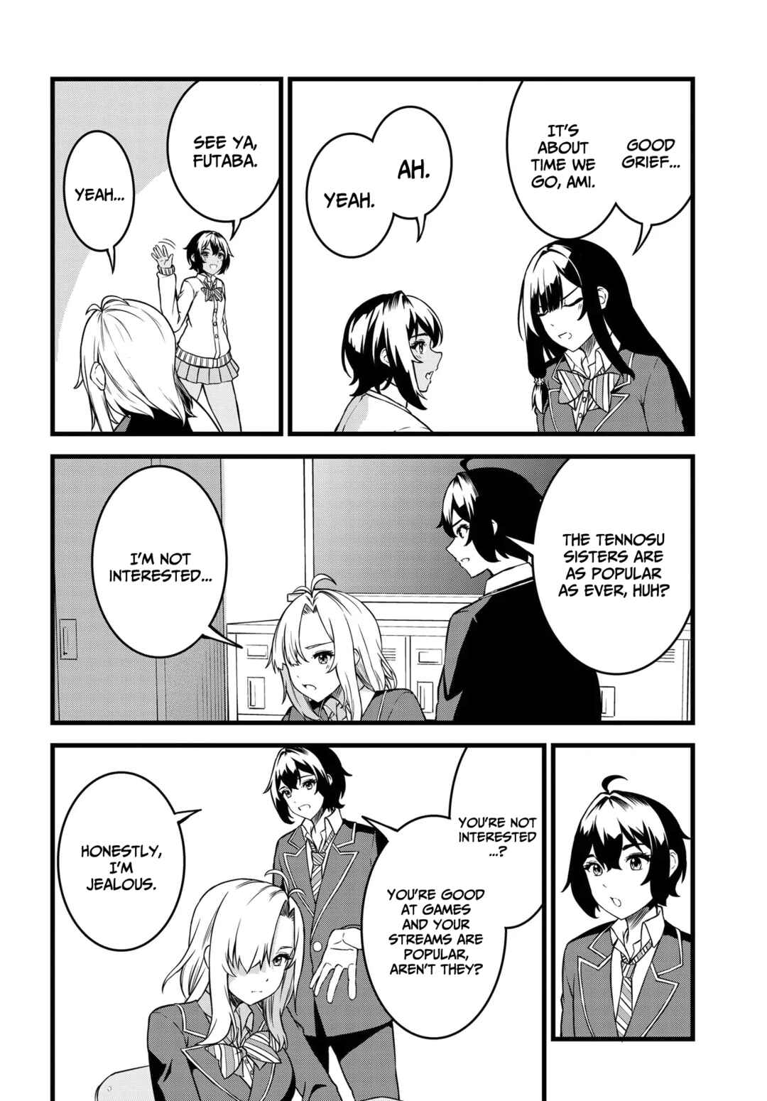 Page 14 Chapter 1.1 Tensai Bishoujo Sanshimai wa Isourou ni Dake Choro Kawaii