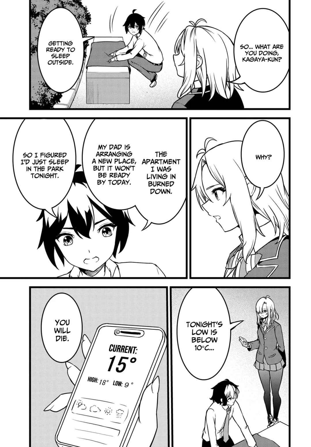 Page 14 Chapter 1.2 Tensai Bishoujo Sanshimai wa Isourou ni Dake Choro Kawaii