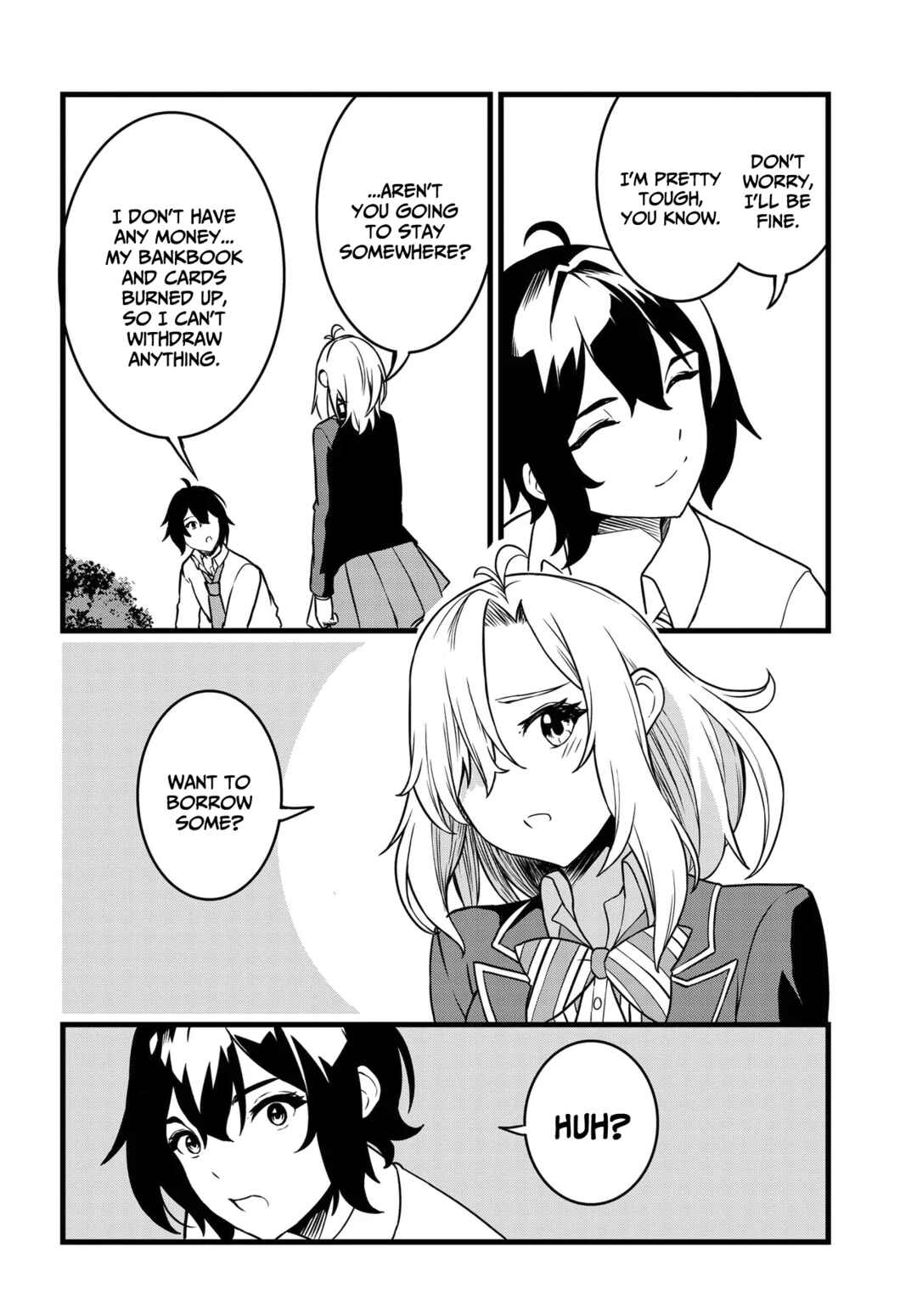Page 15 Chapter 1.2 Tensai Bishoujo Sanshimai wa Isourou ni Dake Choro Kawaii