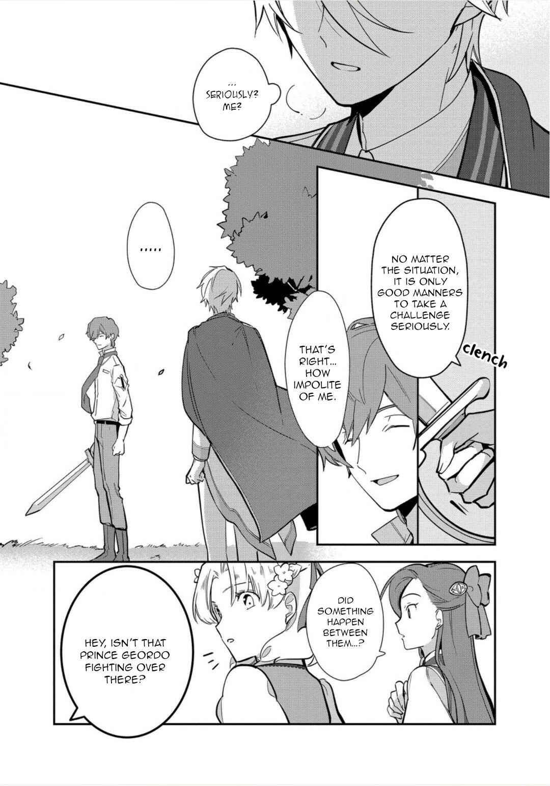 Page 14 Chapter 11 Otome Game no Hametsu Flag shika nai Akuyaku Reijou ni Tensei shite shimatta... Zettai Zetsumei! Hametsu Sunzen Hen
