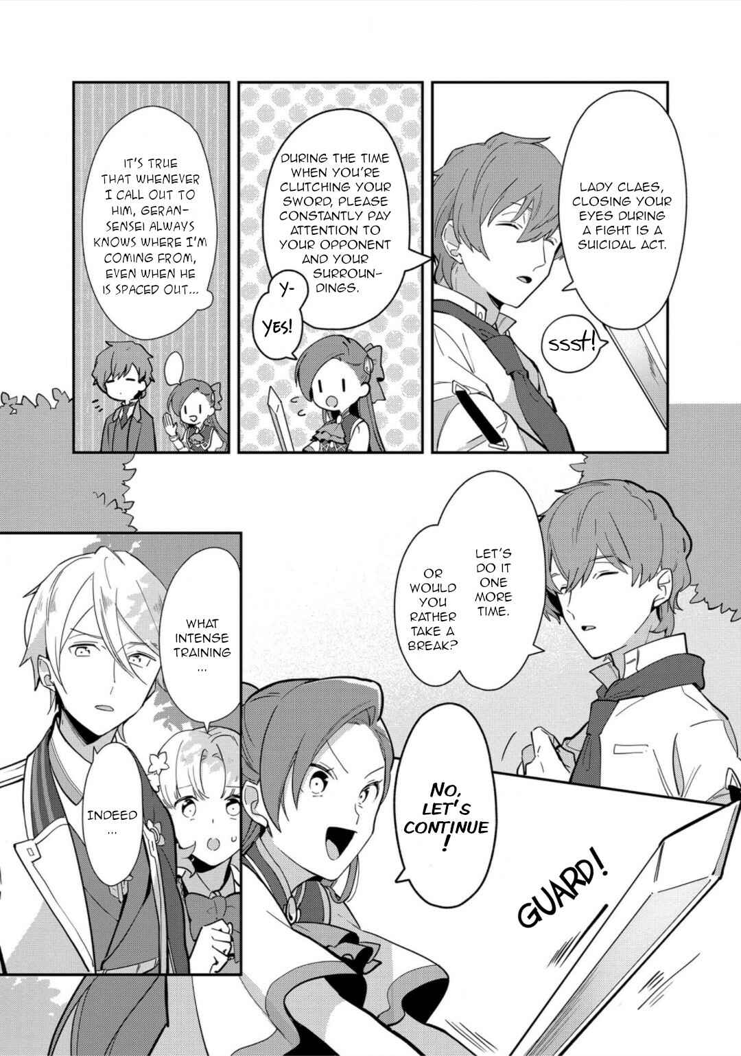 Page 4 Chapter 11 Otome Game no Hametsu Flag shika nai Akuyaku Reijou ni Tensei shite shimatta... Zettai Zetsumei! Hametsu Sunzen Hen