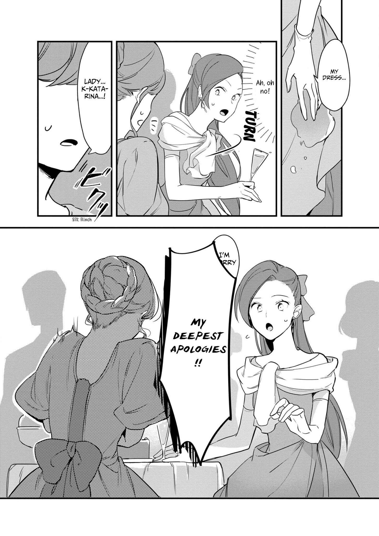 Page 14 Chapter 2 Otome Game no Hametsu Flag shika nai Akuyaku Reijou ni Tensei shite shimatta... Zettai Zetsumei! Hametsu Sunzen Hen