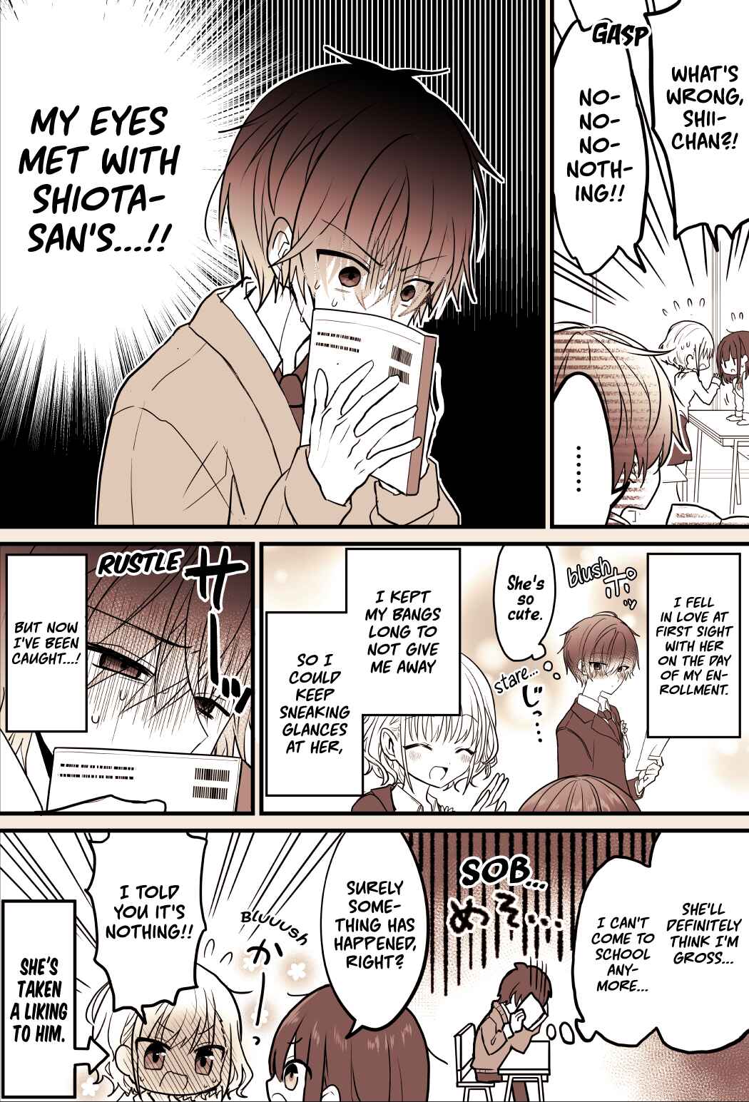 Page 4 Chapter 1 A Manga about being interested in a Mekakure Guy