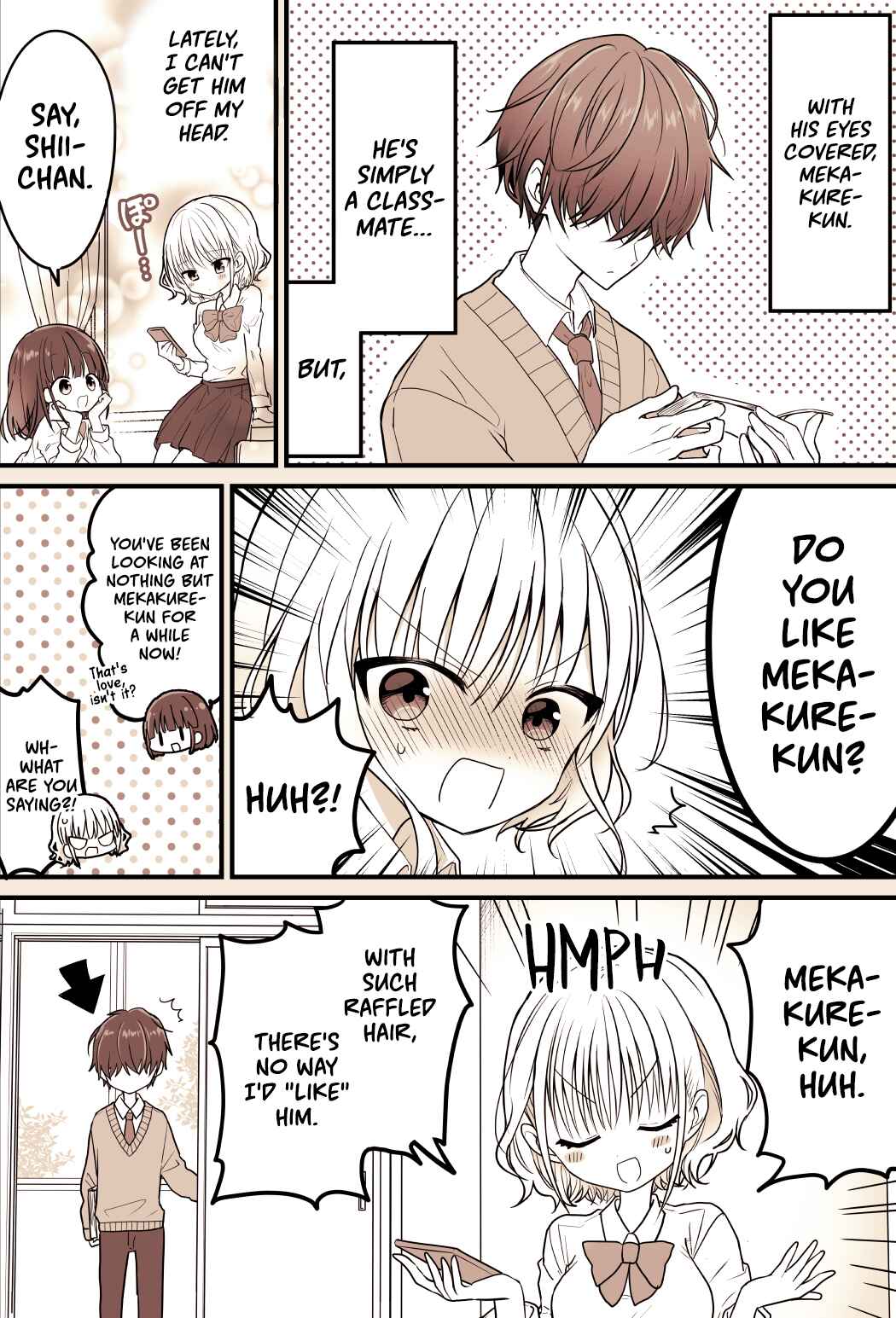 Page 2 Chapter 2 A Manga about being interested in a Mekakure Guy
